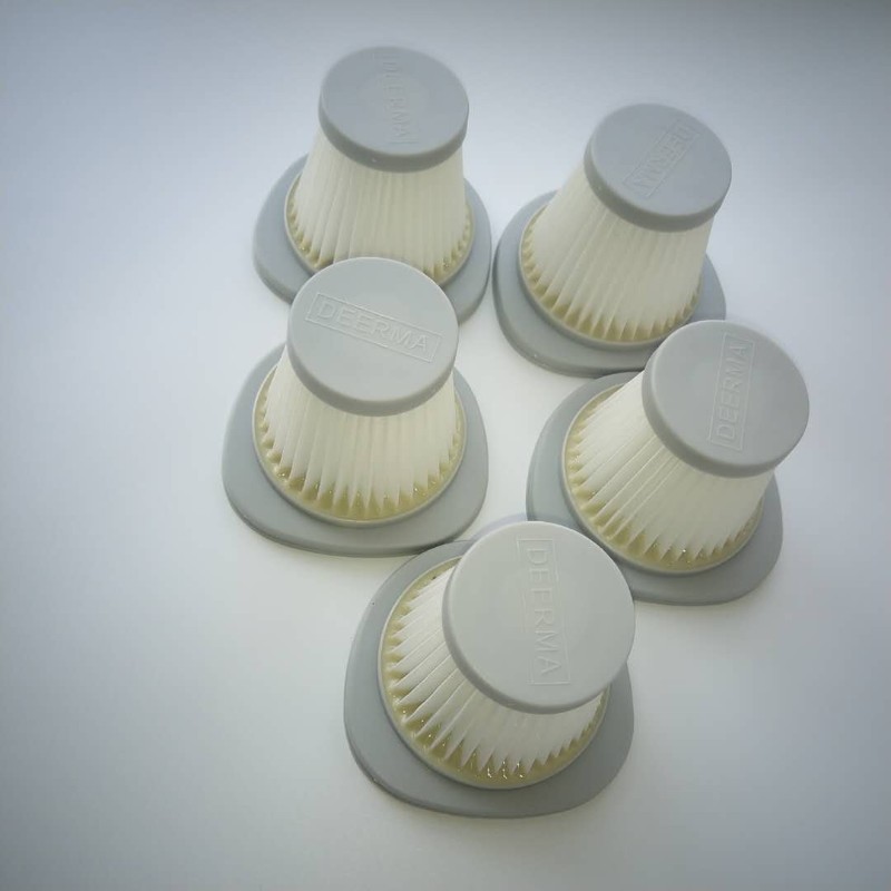 10个装德尔玛吸尘器配件滤芯过滤网滤棉海帕DX118C DX128C专用