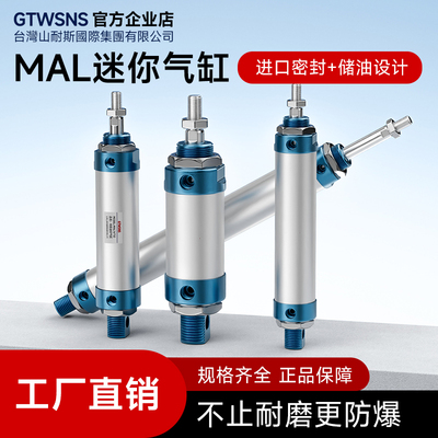 GTWSNSMAL迷你气缸双动带磁