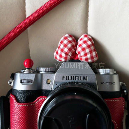 蝴蝶结相机热靴盖适用索尼xm5理光gr3佳能r50富士xt30二代三代50