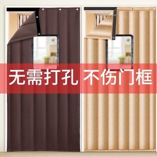棉门帘家用加厚防风挡风马路超强隔音保温保暖防寒冷气隔断帘 冬季