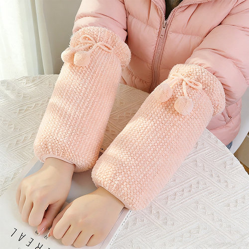 长款羽绒服袖套女成人办公室上班耐脏可爱套袖隐形新款ins风护袖