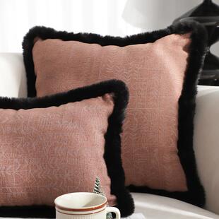 中古风提花纹理抱枕套不含芯方枕ins风客厅沙发靠枕靠垫卧室抱枕