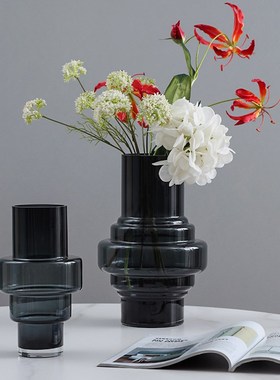 JOJO L. D.l.创意黑色水培玻璃瓶家居丨倔强