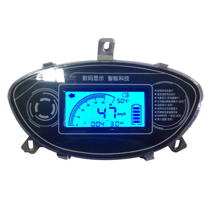 迅鹰电动车48V60V72V液晶仪表盘车显示屏仪表总成通用码表