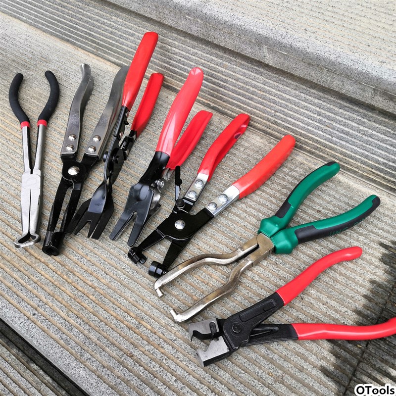 十件汽车油管钳火花塞高压线钳油管分离开灯钳气门油封继电器钳