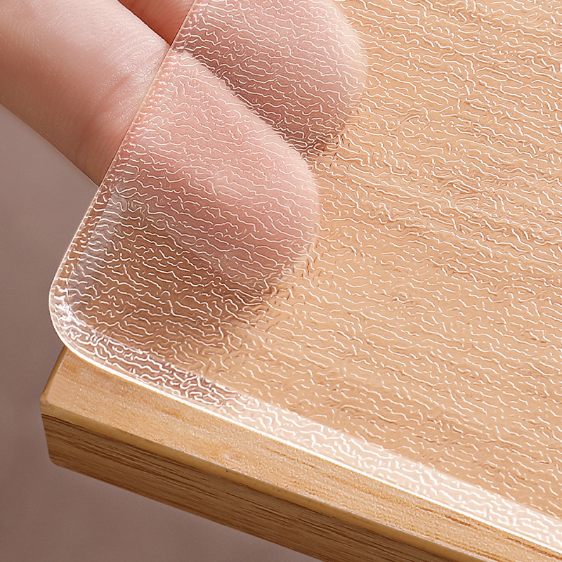 磨砂防水印桌布防水防油免洗防烫软玻璃茶几餐桌垫pvc水晶板