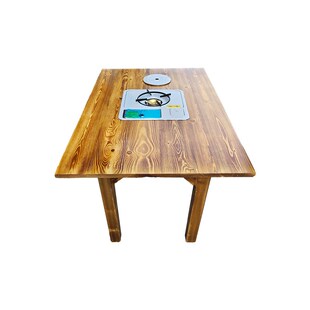 火锅桌子卡式炉方桌火锅店桌椅地摊火锅桌实木四方桌大排