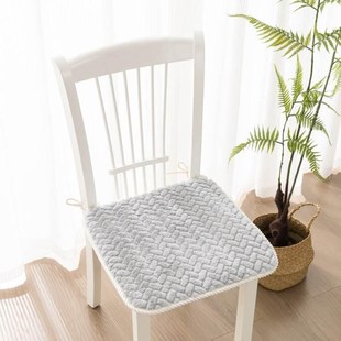 羽宏小兔毛坐垫毛绒椅垫学生宿舍纯色垫透气餐桌垫办公室座垫