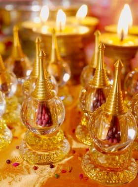 塔尔寺水晶舍利智慧文殊塔客厅办公室书房