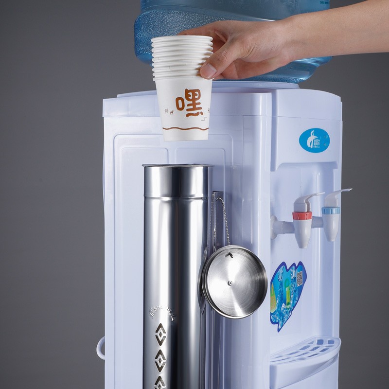 取杯器不锈钢装一次性杯子架饮水机纸杯塑料杯水杯架免打孔放置杯