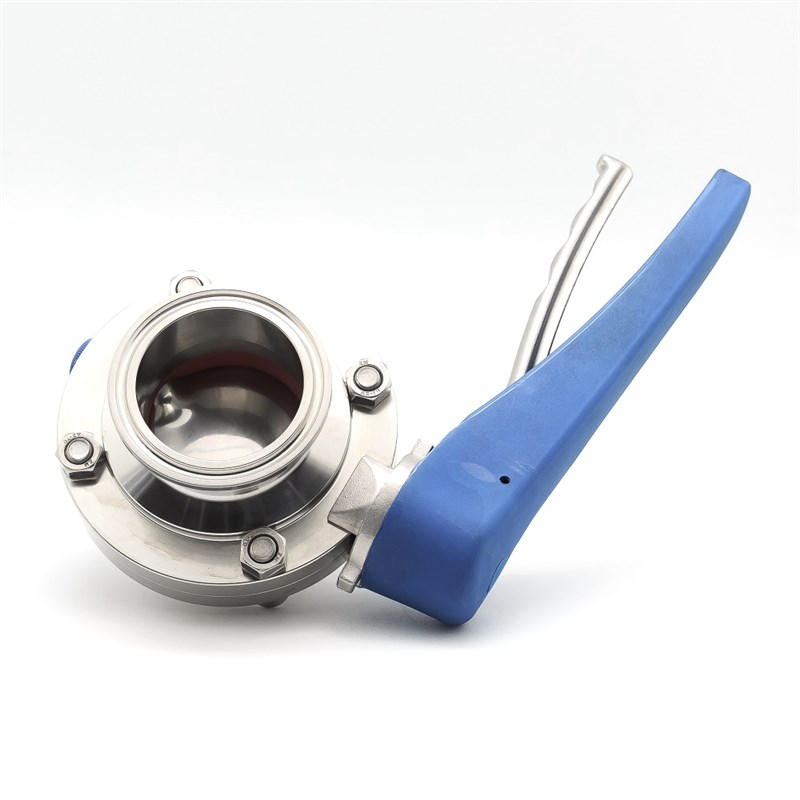 鸭嘴卡箍蝶不锈钢手动卫生食品级对TC快装门快卡管道clmp