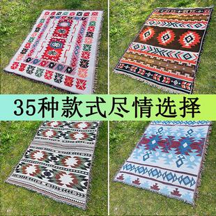 户外露营桌布波西米亚风野餐垫子民族风盖布国风轻奢高级感北欧风