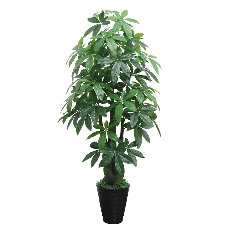 仿生绿植发财树客厅橱窗装饰仿真植物摆件大型塑料招财树假花假树