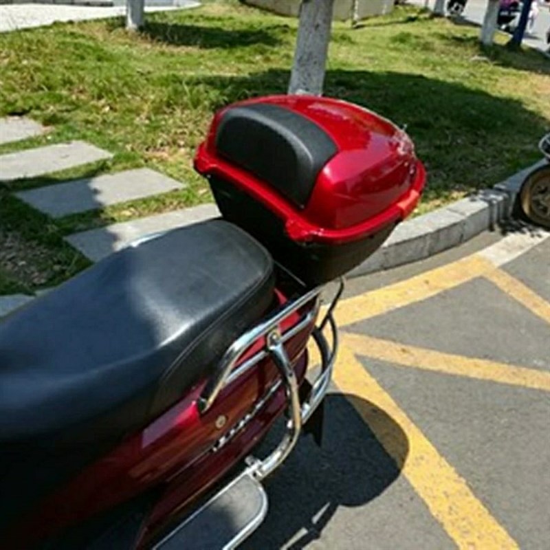 电动车后备箱摩托车尾箱踏板车工具箱电摩通用后尾箱电瓶车储物箱