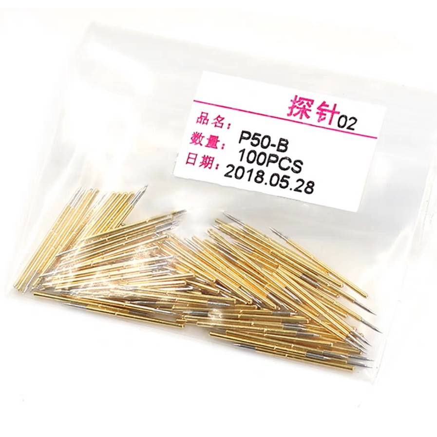 P50/PA50系列探针 0.68弹簧针 0.9MM梅花头顶针 PCB测试治具配件