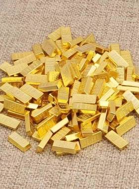 开业乔迁创意金砖合金摆件迷你小金条招财元宝家居装饰品桌面朋友