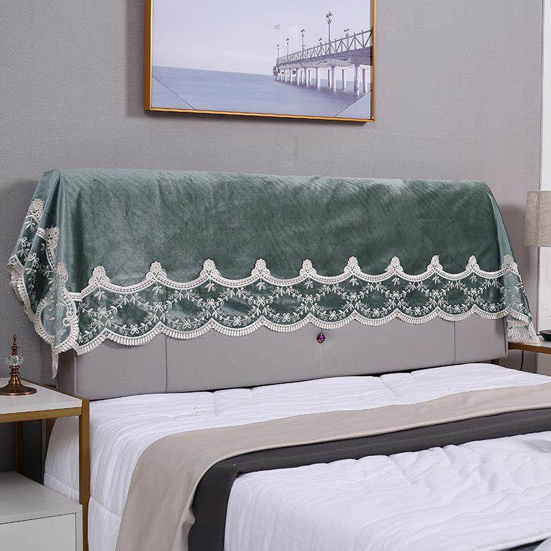 布艺欧式床头套盖布简约现代床头罩软包靠背罩防尘布床前凳保护套,居家布艺,床头罩,淘宝优惠券,粉丝福利购,淘宝优惠卷