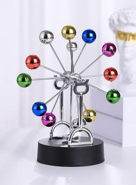 混沌摆件永动机仪牛顿摆球撞球摇摆器小工艺品办公桌面家居装饰品