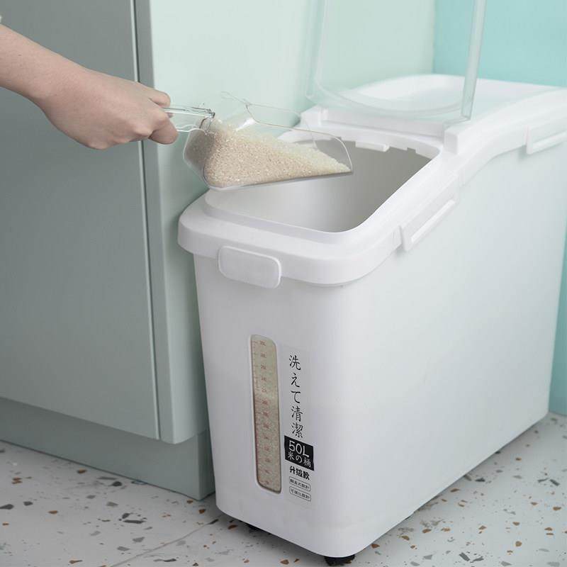 装米桶20斤防虫防潮密封加厚米缸50斤面粉储存罐家用收纳储米箱,厨房/烹饪用具,米桶/米缸,淘宝优惠券,粉丝福利购,淘宝优惠卷