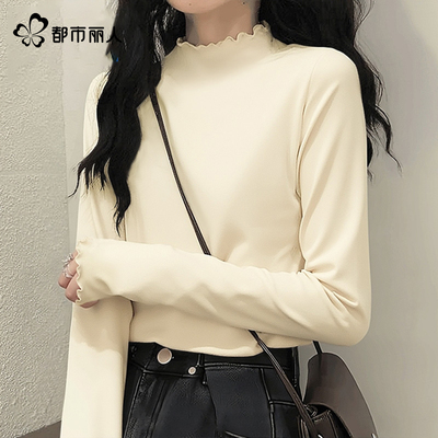 都市丽人木耳边内搭打底衫20