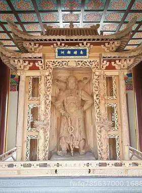 厂家定做实木佛龛、寺院实木贴金佛龛神龛、供应贴真金佛龛