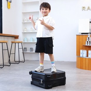 皮 儿童行李箱男女孩可坐骑学生w拉杆箱可爱轻便小号登机旅行密码