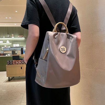 超轻牛津布双肩包女2023新款时尚女士背包高级感旅行包防盗轻便