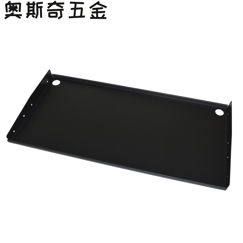 办公桌钢制键盘托j架支撑架电脑键盘抽屉托盘桌底板托二节导轨吊