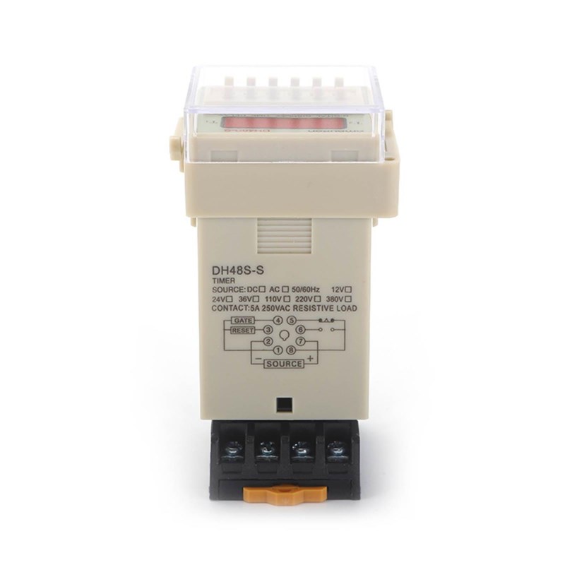 促销dh48s-s循环时间继电器220V通电延时控制器面板安装 一开一闭