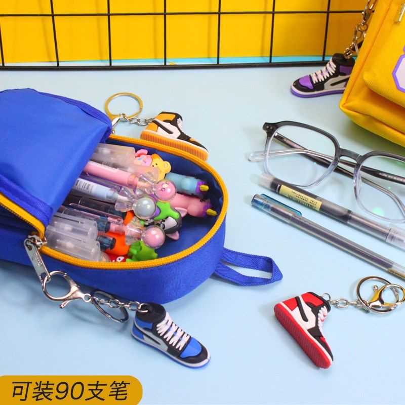 库里 詹姆斯N篮球大容量中小学生笔袋文具盒铅笔盒,文具电教/文化用品/商务用品,笔袋,淘宝优惠券,粉丝福利购,淘宝优惠卷