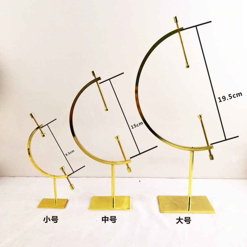 现货五金电镀地球仪型支架工艺礼品摆饰展示架水晶球架子特殊金属