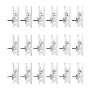 木质图钉夹子工字钉夹子幼儿园按钉软木板固定照片展示墙毛毡板相