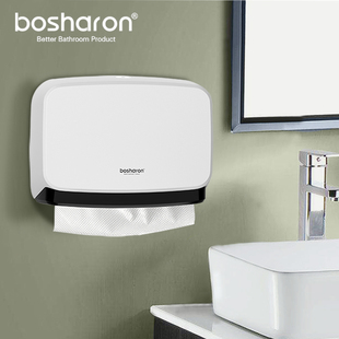 宾馆免打孔擦手纸盒酒店洗手间防水纸巾盒家用厨房抽纸巾盒壁挂式