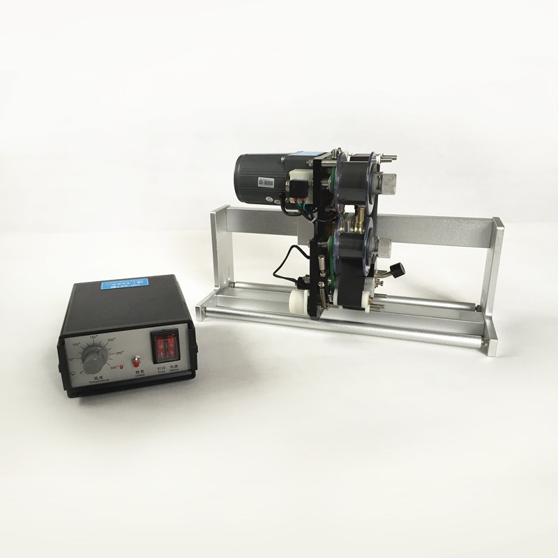 hp21g自动色带打码机食品包装袋打生产日期同步跟踪感应热打印器