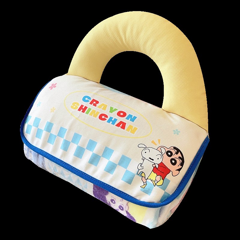 可爱卡通小新抱枕被子二合一午睡毯子办公室车载便携折叠学生午休