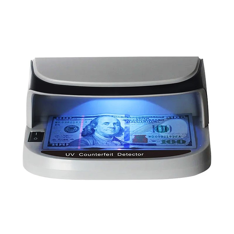 小型迷你台式验钞机电池款便携式紫光验钞多国货币紫光灯验钞灯