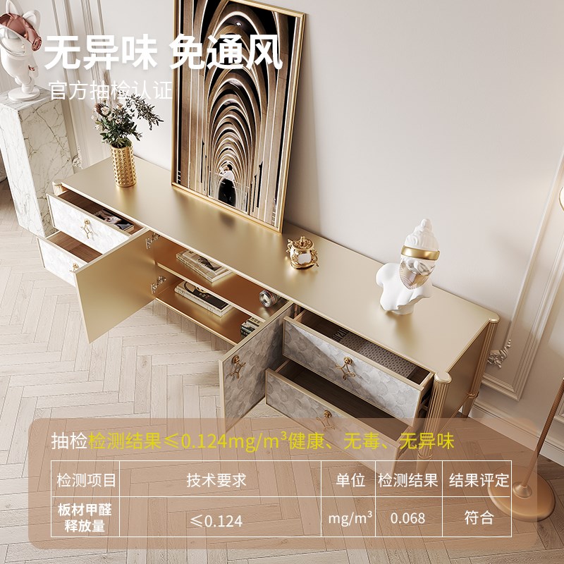 客厅家用电视柜小户型专用新款收纳储物柜一体落地实木茶几组合