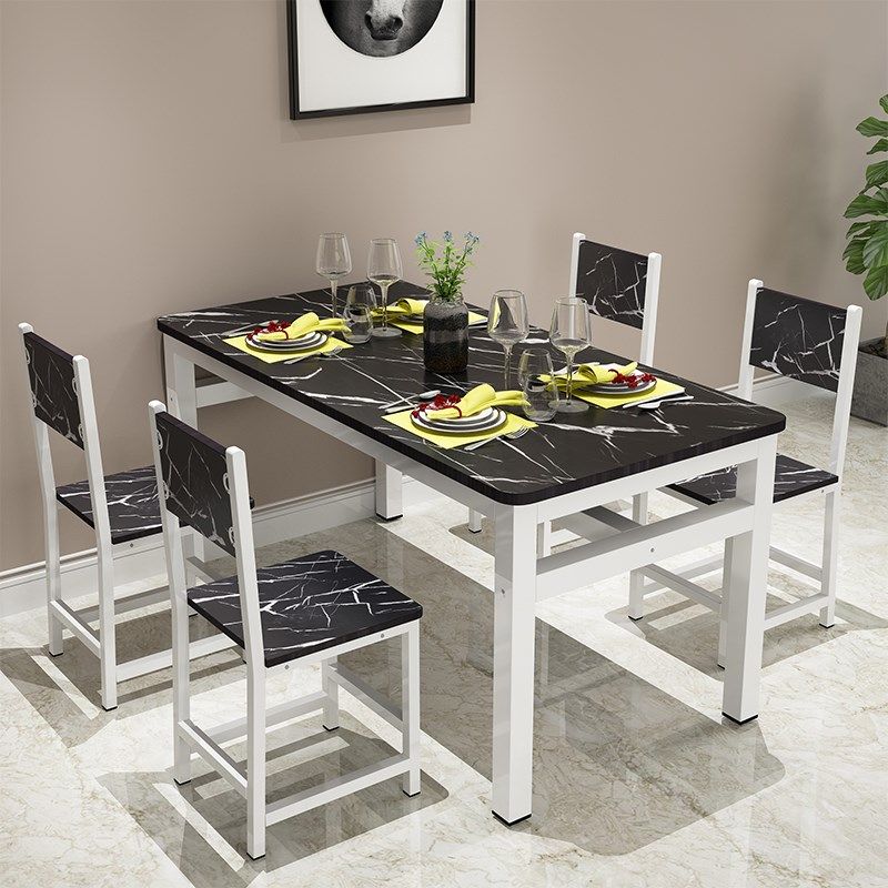 小吃饭店食堂早餐快餐店长方形餐桌椅家用小户型人桌椅,住宅家具,板木餐桌,淘宝优惠券,粉丝福利购,淘宝优惠卷