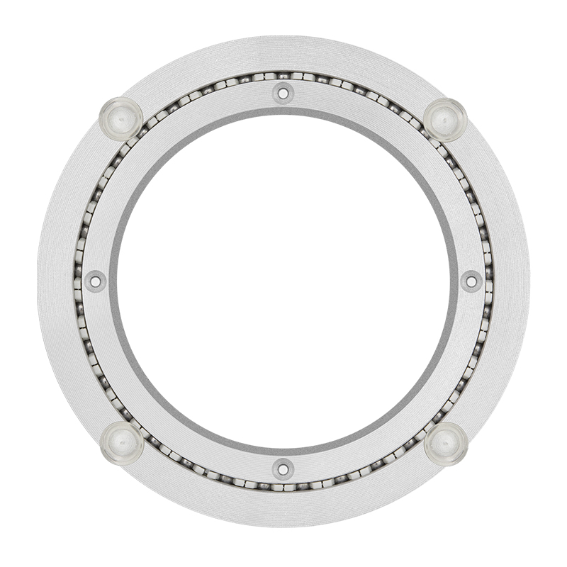 餐桌转盘底座轴承消音铝合金旋转实木大理石玻璃圆桌子 1米1000mm