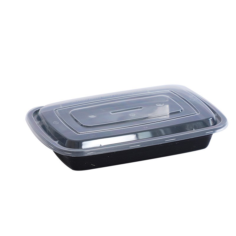 1000ml方形打包盒一次性餐盒美式外卖打包盒加厚塑料PP一次性饭盒
