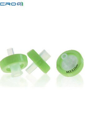 MCE混合纤维素针式过滤器 亲水型滤膜滤头液相水系样品过滤FMCE01