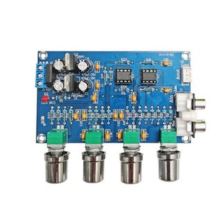 功放前级板前置板高中低音音量调节模块AC15V 双NE5532运放音调板