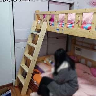 家用上下铺梯子 宿舍梯子 实木爬梯上下床梯子阁楼楼梯上铺乐之