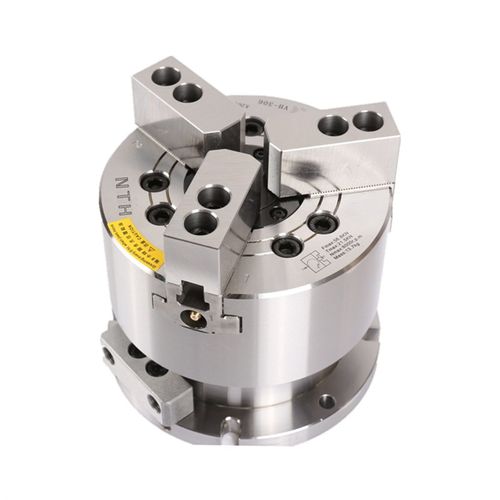 二爪三爪中空中实立式夹头 油压气压共用动力卡盘 国产立式座