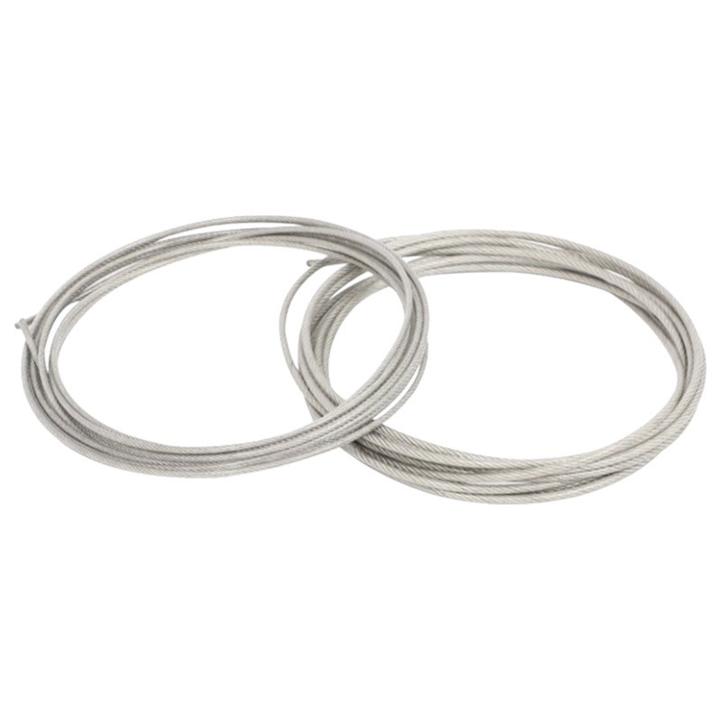 304不锈钢包塑钢丝绳加工钢丝绳压制透明多色PVC包胶涂塑钢丝绳