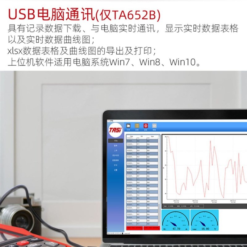 特安斯TA652A噪音计分贝仪噪声测试仪 家用声级计音量检测报警器