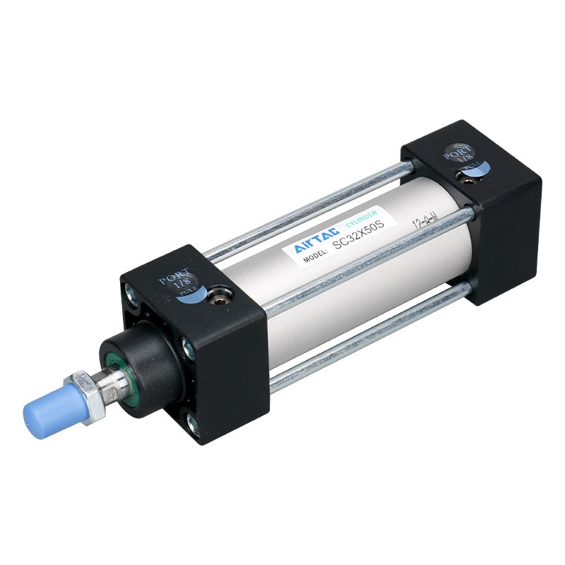 亚德客标准复动拉杆气缸双轴大推力气缸附磁石 SC32/40/50X1500-S
