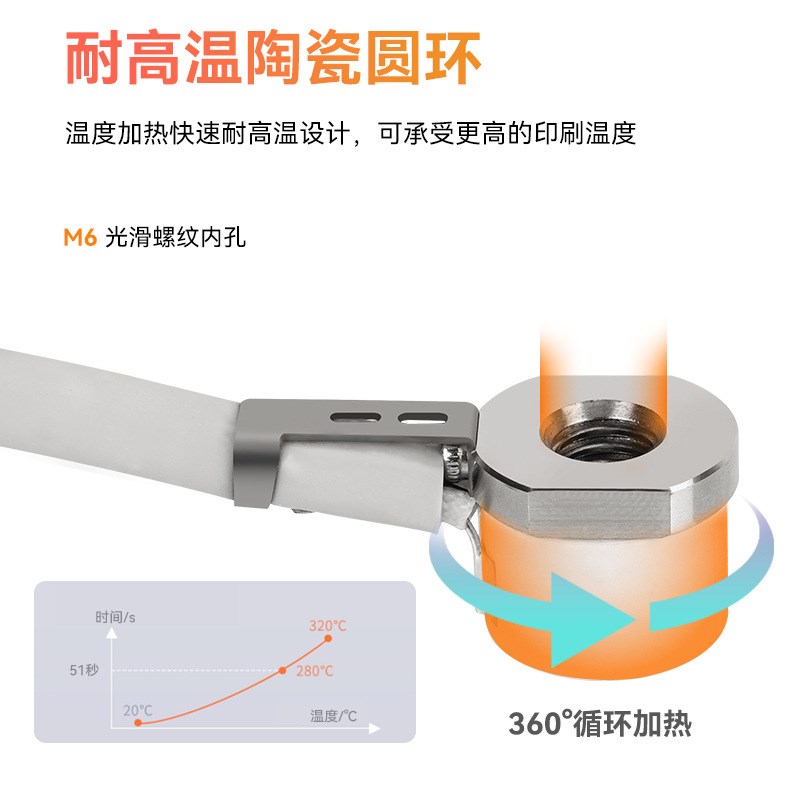3D打印机配件HSRQ0102V6VORON陶瓷套件 24V
