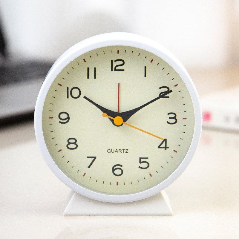 简约金属小闹钟男女儿童创意床头夜光台钟桌面静音学生卧室钟表,家居饰品,台钟/闹钟,淘宝优惠券,粉丝福利购,淘宝优惠卷