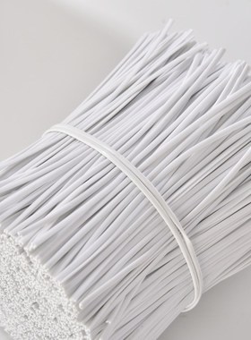 扎带包胶铁丝15厘米园艺扎线包塑透明软镀锌丝0.45黑色扎线裁剪